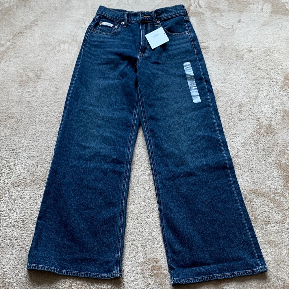 Calvin Klein Ultra High Rise Wide-Leg Jeans Size28R